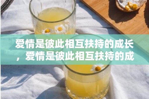爱情是彼此相互扶持的成长，爱情是彼此相互扶持的成长