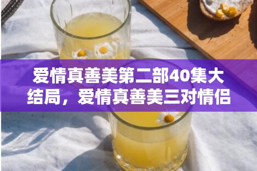 爱情真善美第二部40集大结局，爱情真善美三对情侣是谁啊