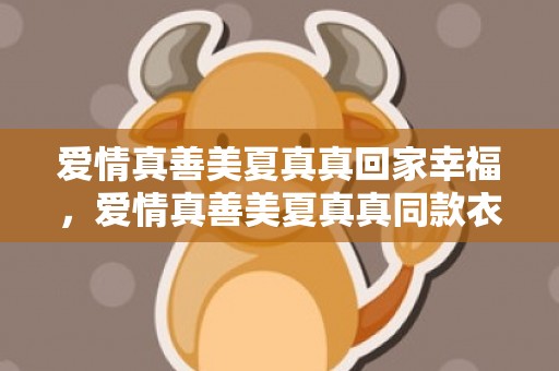 爱情真善美夏真真回家幸福，爱情真善美夏真真同款衣服