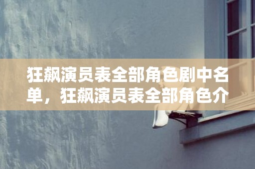 狂飙演员表全部角色剧中名单，狂飙演员表全部角色介绍