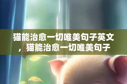 猫能治愈一切唯美句子英文，猫能治愈一切唯美句子
