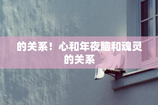 的关系！心和年夜脑和魂灵的关系