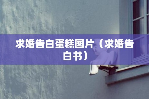 求婚告白蛋糕图片（求婚告白书）