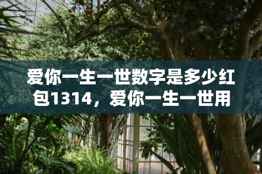 爱你一生一世数字是多少红包1314，爱你一生一世用数字表达