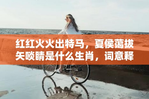 红红火火出特马，夏侯蔼拔矢啖睛是什么生肖，词意释义落实