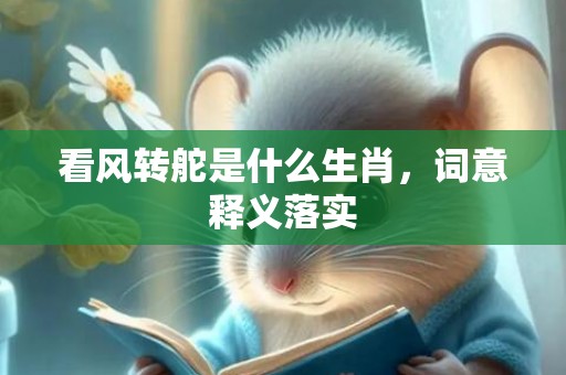 看风转舵是什么生肖，词意释义落实