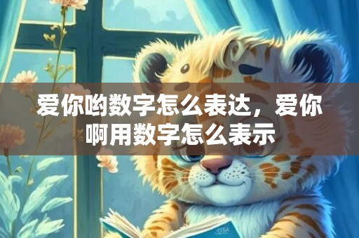 爱你哟数字怎么表达，爱你啊用数字怎么表示