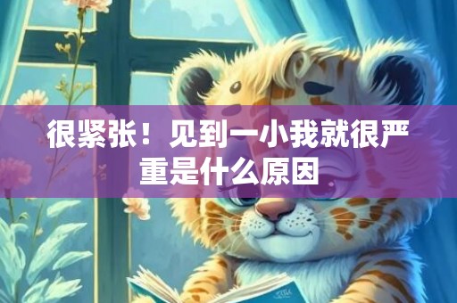很紧张！见到一小我就很严重是什么原因