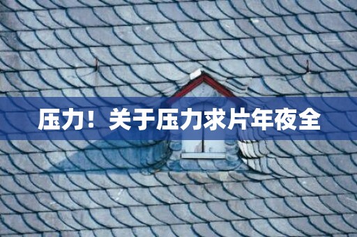 压力！关于压力求片年夜全