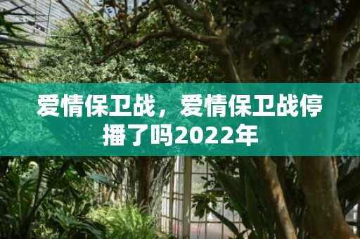 爱情保卫战，爱情保卫战停播了吗2022年
