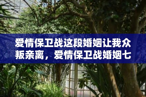 爱情保卫战这段婚姻让我众叛亲离，爱情保卫战婚姻七年之痒