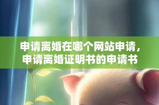 申请离婚在哪个网站申请，申请离婚证明书的申请书