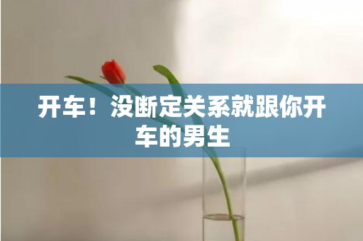 开车！没断定关系就跟你开车的男生