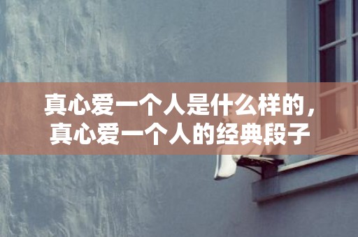真心爱一个人是什么样的，真心爱一个人的经典段子