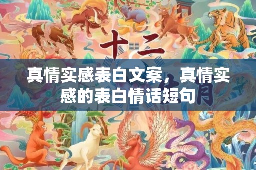 真情实感表白文案，真情实感的表白情话短句