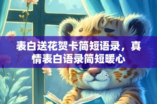 表白送花贺卡简短语录，真情表白语录简短暖心