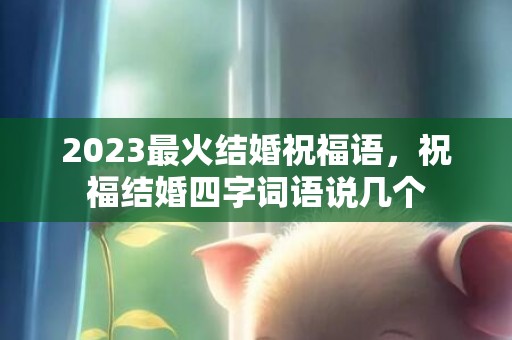 2023最火结婚祝福语，祝福结婚四字词语说几个