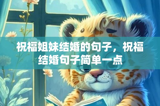 祝福姐妹结婚的句子，祝福结婚句子简单一点