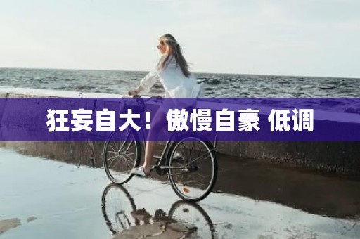 狂妄自大！傲慢自豪 低调