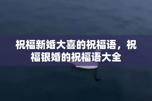 祝福新婚大喜的祝福语，祝福银婚的祝福语大全