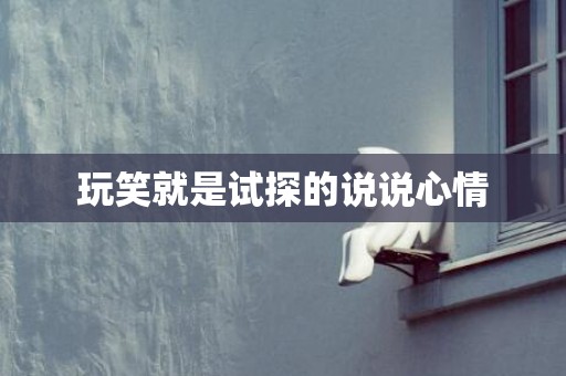 玩笑就是试探的说说心情