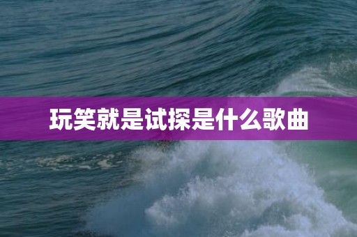 玩笑就是试探是什么歌曲