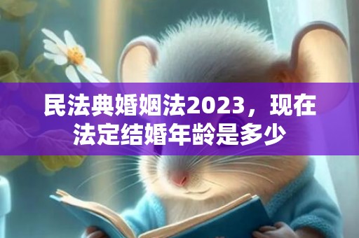 民法典婚姻法2023，现在法定结婚年龄是多少