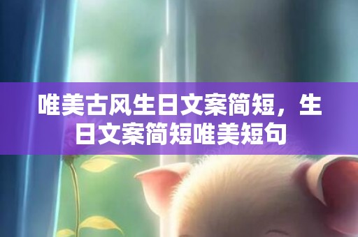 唯美古风生日文案简短，生日文案简短唯美短句