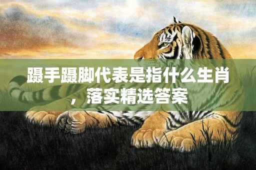 蹑手蹑脚代表是指什么生肖，落实精选答案