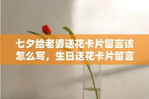 七夕给老婆送花卡片留言该怎么写，生日送花卡片留言怎么写