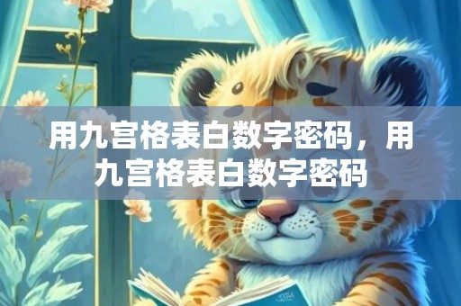 用九宫格表白数字密码，用九宫格表白数字密码