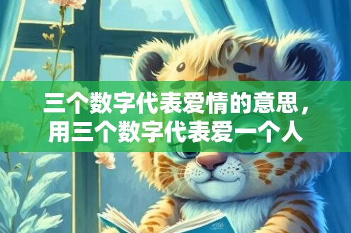 三个数字代表爱情的意思，用三个数字代表爱一个人