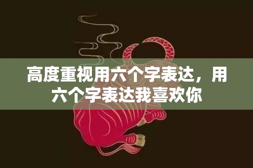 高度重视用六个字表达，用六个字表达我喜欢你