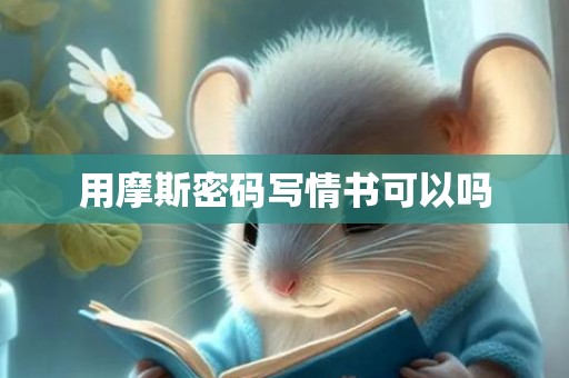 用摩斯密码写情书可以吗