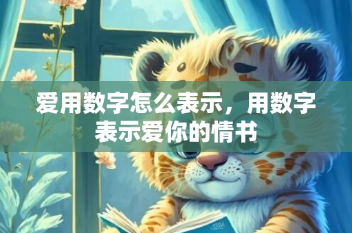 爱用数字怎么表示，用数字表示爱你的情书