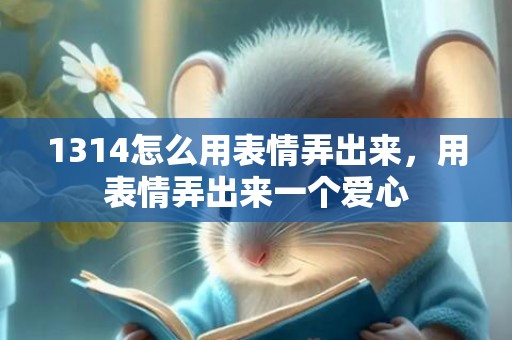 1314怎么用表情弄出来，用表情弄出来一个爱心
