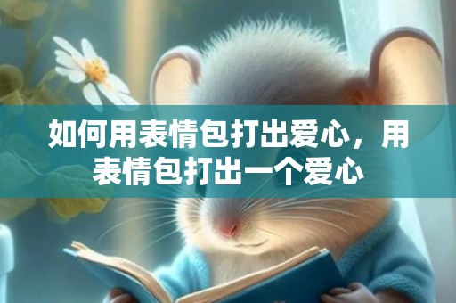 如何用表情包打出爱心，用表情包打出一个爱心