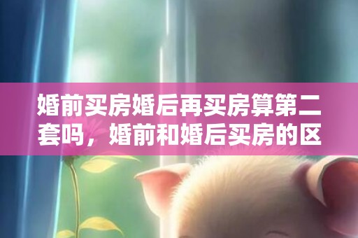婚前买房婚后再买房算第二套吗，婚前和婚后买房的区别（民法典新规定）
