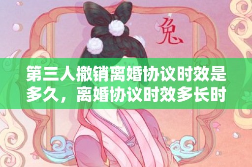 第三人撤销离婚协议时效是多久，离婚协议时效多长时间