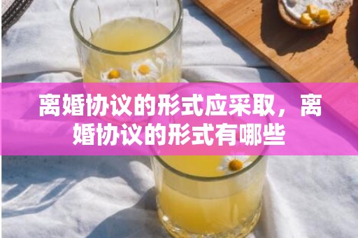 离婚协议的形式应采取，离婚协议的形式有哪些