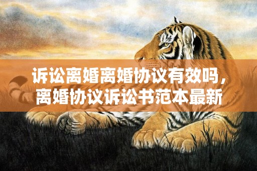 诉讼离婚离婚协议有效吗，离婚协议诉讼书范本最新
