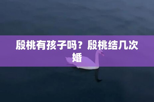 殷桃有孩子吗？殷桃结几次婚