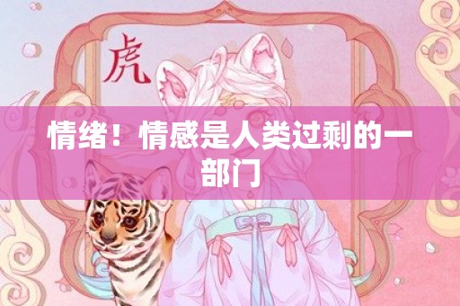 情绪！情感是人类过剩的一部门