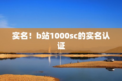 实名！b站1000sc的实名认证