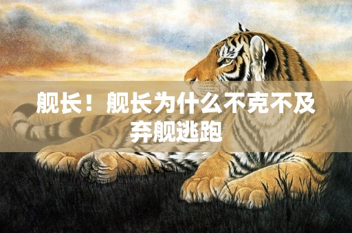 舰长！舰长为什么不克不及弃舰逃跑