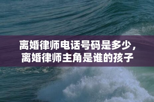 离婚律师电话号码是多少，离婚律师主角是谁的孩子