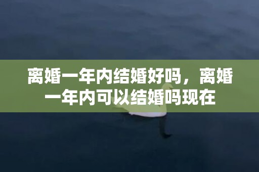 离婚一年内结婚好吗，离婚一年内可以结婚吗现在