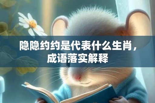 隐隐约约是代表什么生肖，成语落实解释