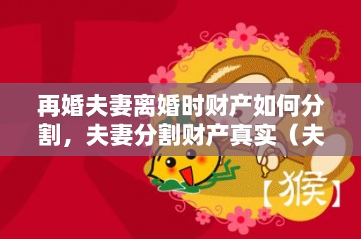 再婚夫妻离婚时财产如何分割，夫妻分割财产真实（夫妻财产分割书怎么写）