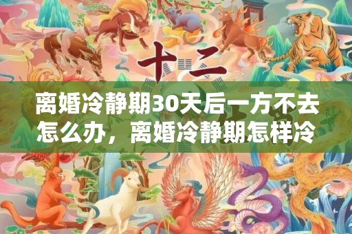 离婚冷静期30天后一方不去怎么办，离婚冷静期怎样冷静法